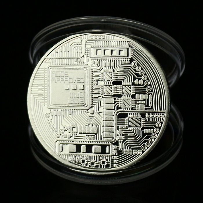 Сувенирная монета Bitcoin Gold / Silver / Bronze
