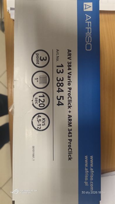 Zawór mieszający Afriso + siłownik.Zestaw