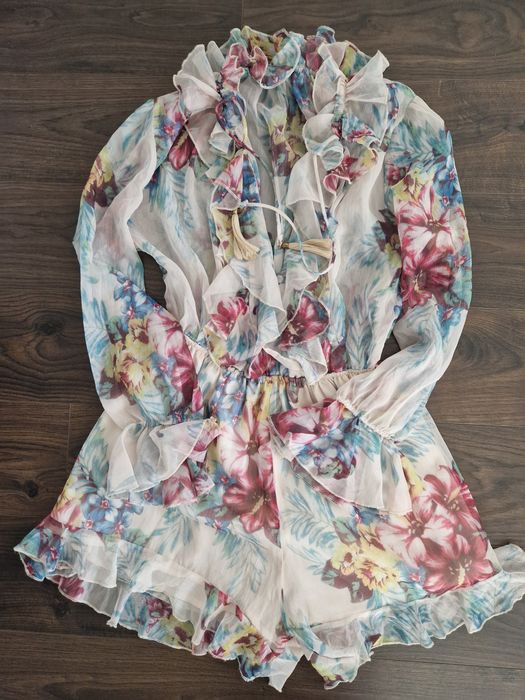 Kombinezon damski kwiaty nowy uniwersalny