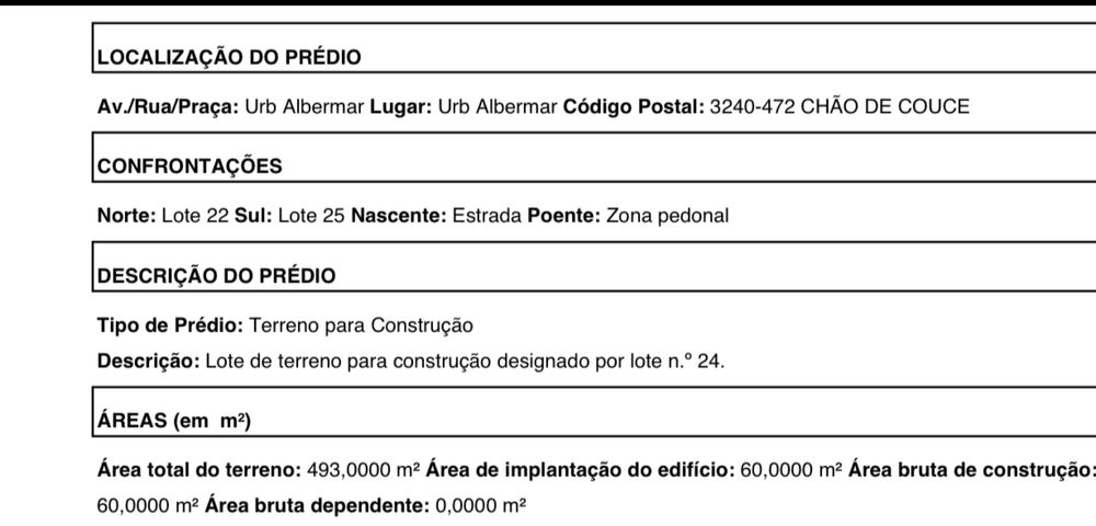 Terreno urbanizado para construção