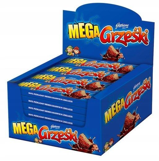 grześki mega wafelek kakaowy w polewie czekoladowe