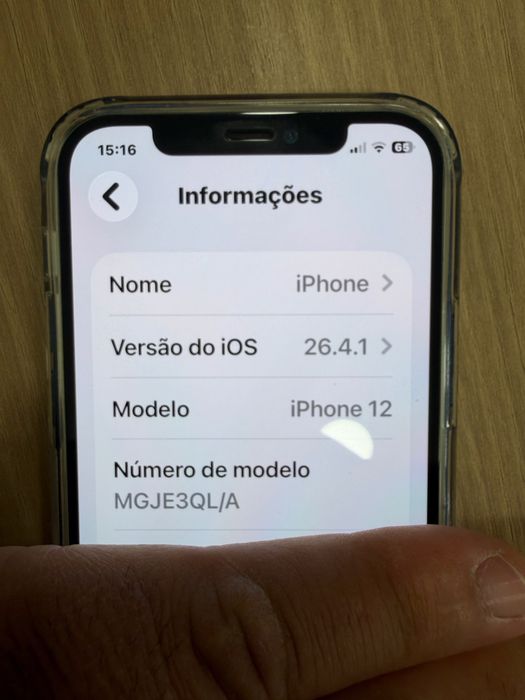 Iphone 12 128gb cor azul e preto