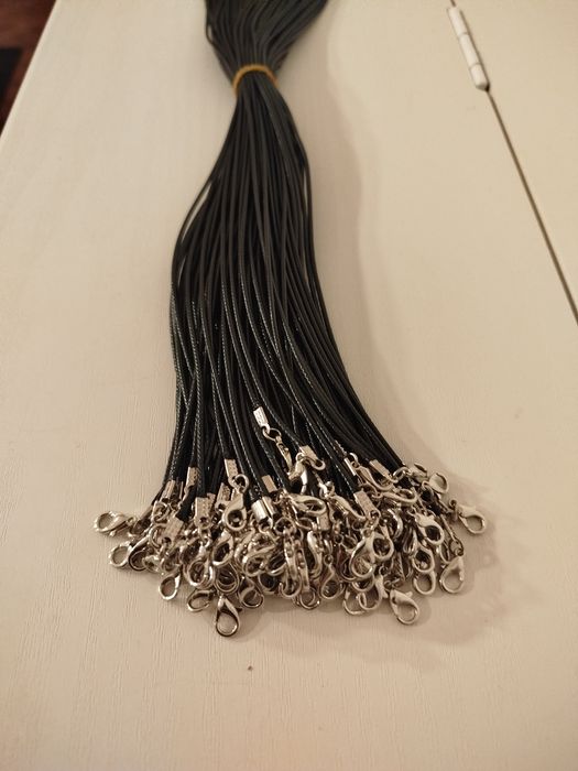 Conjunto 100 fios de couro encerado cabedal