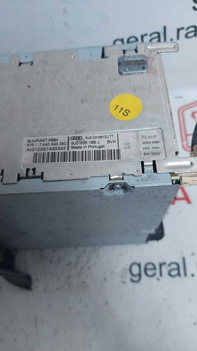 Auto Rádio Audi TT 2006 a 2015 Original