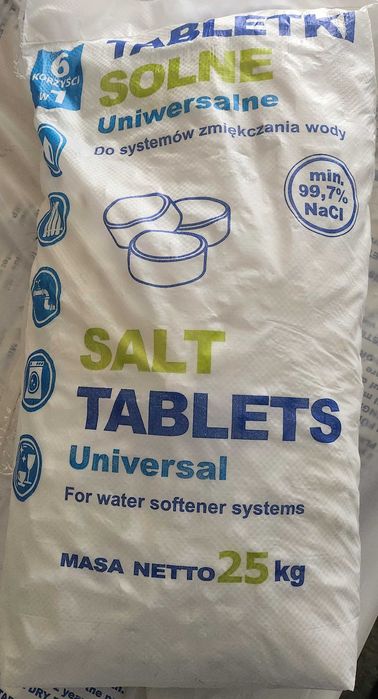 Tabletki solne  do systemów zmiękczania