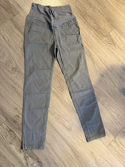 Spodnie typu chinos ciążowe H&M mama, rozm. 38, stan idealny