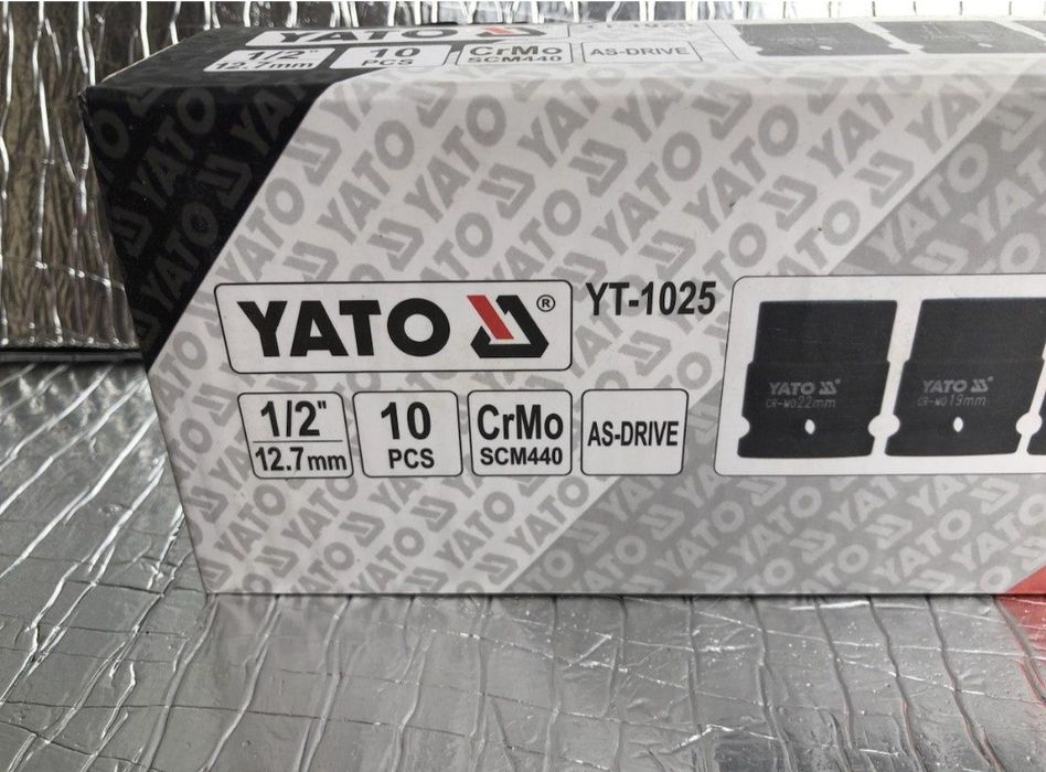 0грн доставка нп/Головки торцеві ударні 1/2 для гайковерта 10шт YATO Y