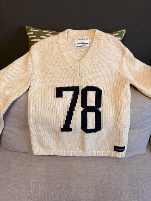 Светр Calvin Klein Jeans, Lambswool Blend, розмір M
