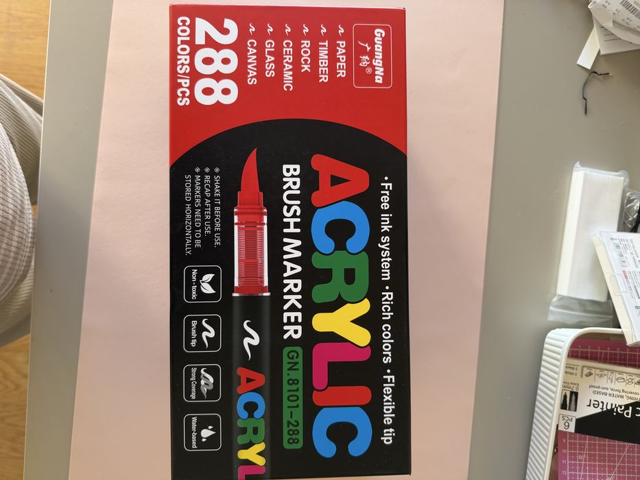 Marcadores acrílicos Guangna 288