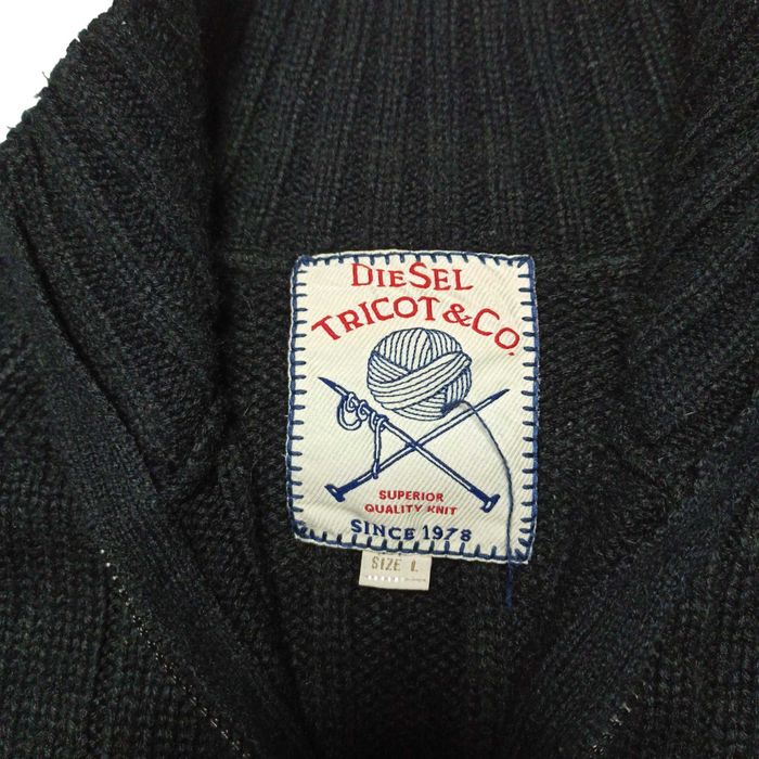 Кофта Diesel big logo авангард Y2K avant garde opium techno knit