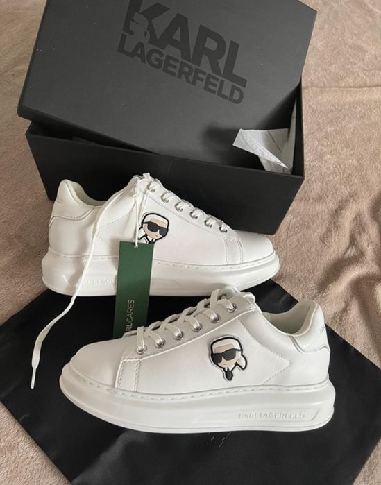 białe buty damskie Karl Lagerfeld sneakersy nowe oryginalne