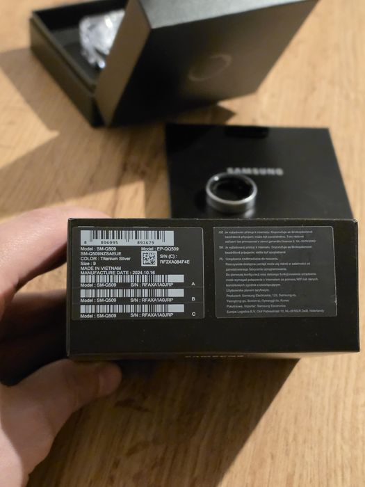 Samsung Galaxy ring Titanium silver (s9)