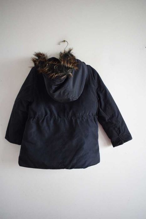 Zara 110 r. 4 - 5 kurtka zimowa granatowa parka