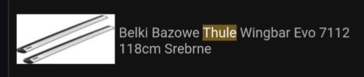 Thule Belki Wingbar Evo 7112 (118 cm, srebrne)