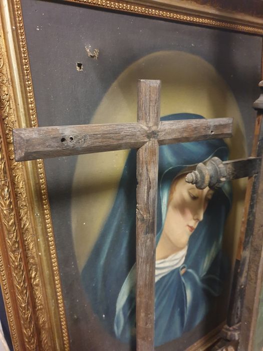 Antigos crucifixos sem Cristos dos Sec. XVIII  e XIX