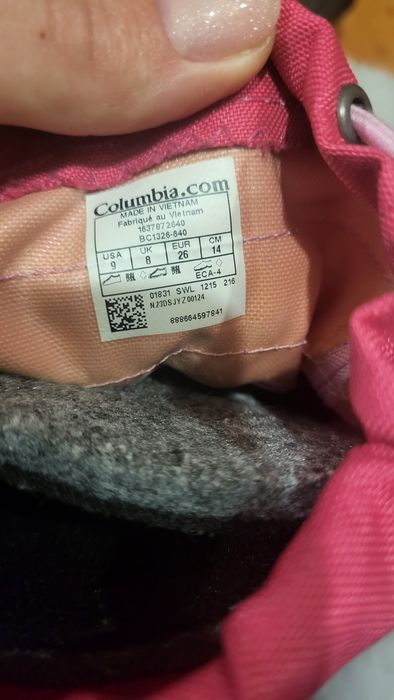 Сапоги Columbia 26  розмір