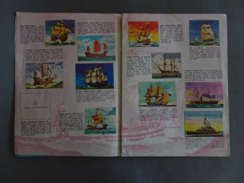 Caderneta de cromos Álbum Navios do Mundo - Disney (faltam 7 cromos)
