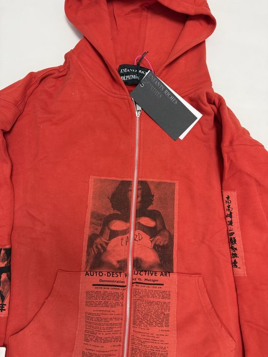 зип худи Enfants Riches deprimes Erd Red M L vetements balenciaga rick