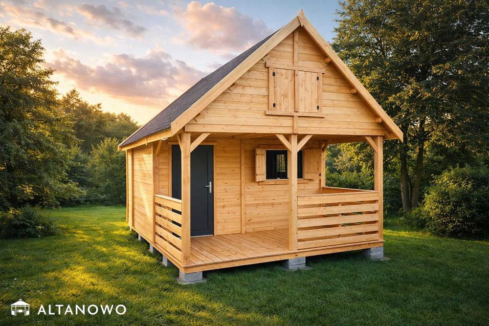 Domek letniskowy bez pozwolenia do 35m2 drewniany | montaż | producent