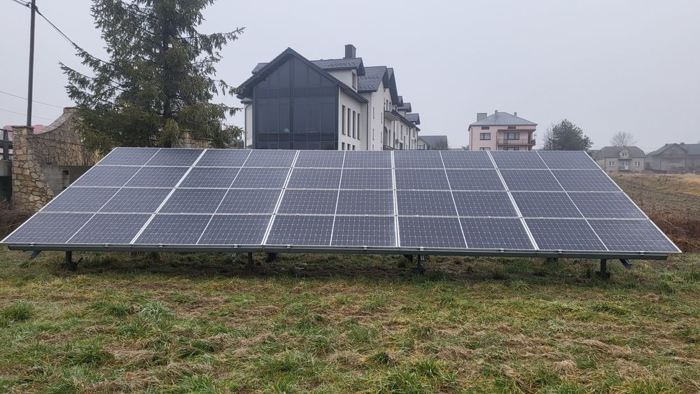 Konstrukcja grunt pv fotowoltaika 20 paneli x 460w bifacjal  Corab