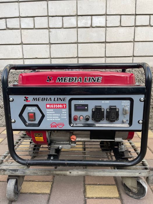Генератор media line MLG3500/2 бензин/газ