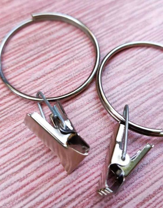 зажим прищепка с кольцом