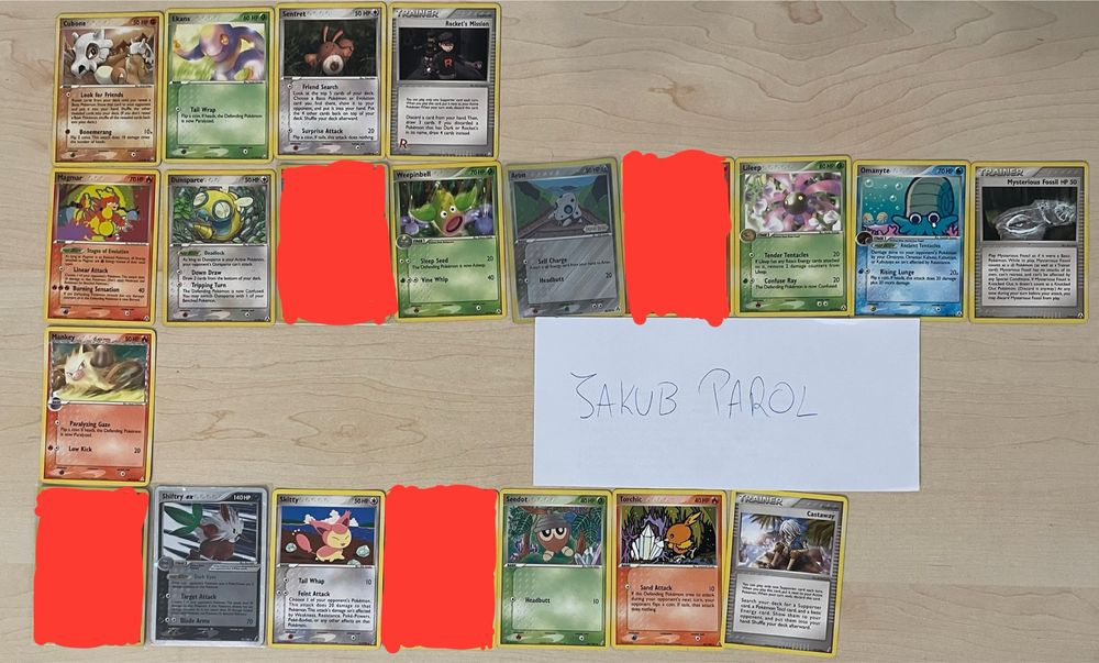 Karty pokemon Neo, EX, Diamond & Pearl, promo