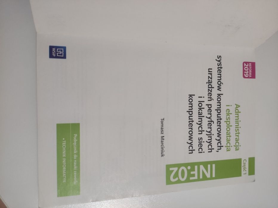 Administracja i eksploatacja INF.02 część 1 podręcznik