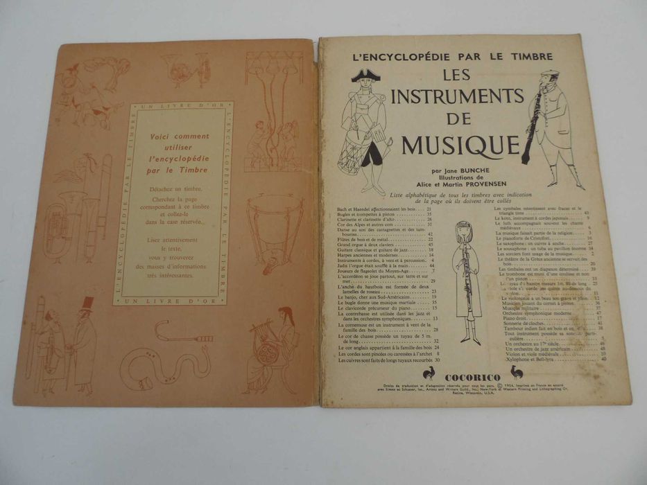 Cadernetas Histoire de Jesus, 1957 e Les Instruments de Musique, 1954