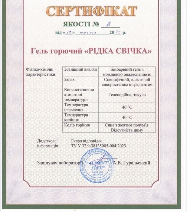Рідка свічка: світло, тепло, підігрів їжі без світла