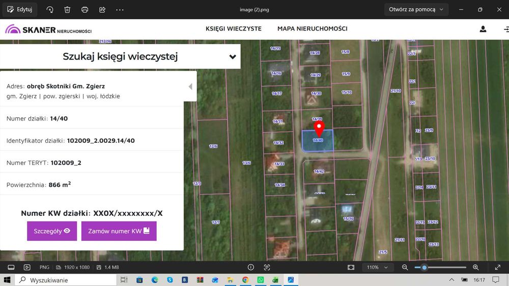 Wyjątkowa działka  budowlana 866 m² przy Lesie Łagiewnickim Skotniki/Nowe Łagiewniki. Prywatnie