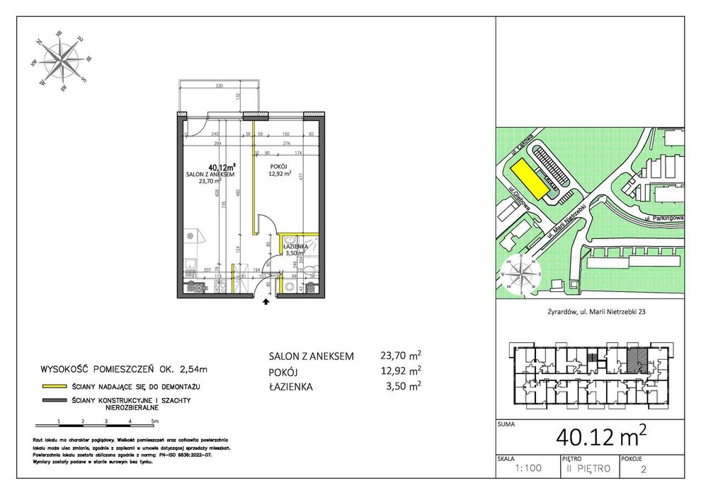 Sprzedam 2 pokojowe mieszkanie 40 m2