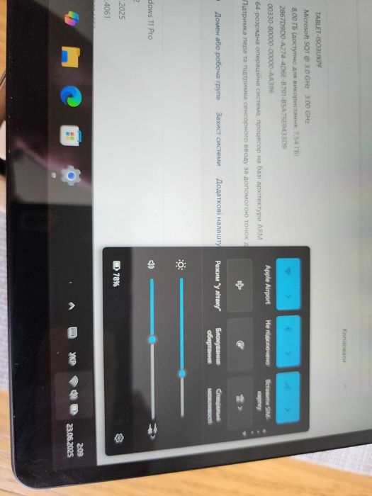 Microsoft Surface Pro X SQ1 Platinum 13" 2880x1920 8/256GB sim eSIM