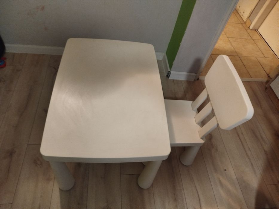 Stolik krzeselko słoiczek Ikea mammut