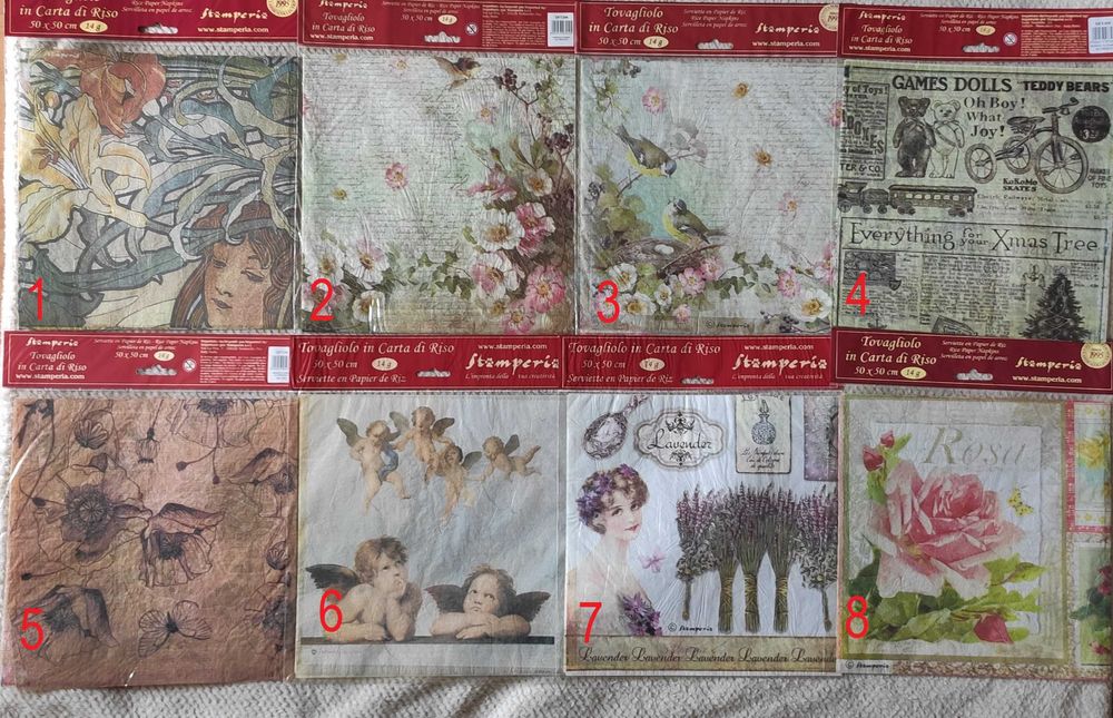 serwetka ryżowa stamperia 50cmx50cm; 14gr
