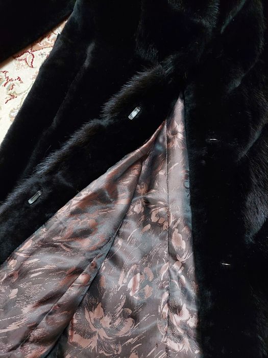 Шуба из мутона и норки