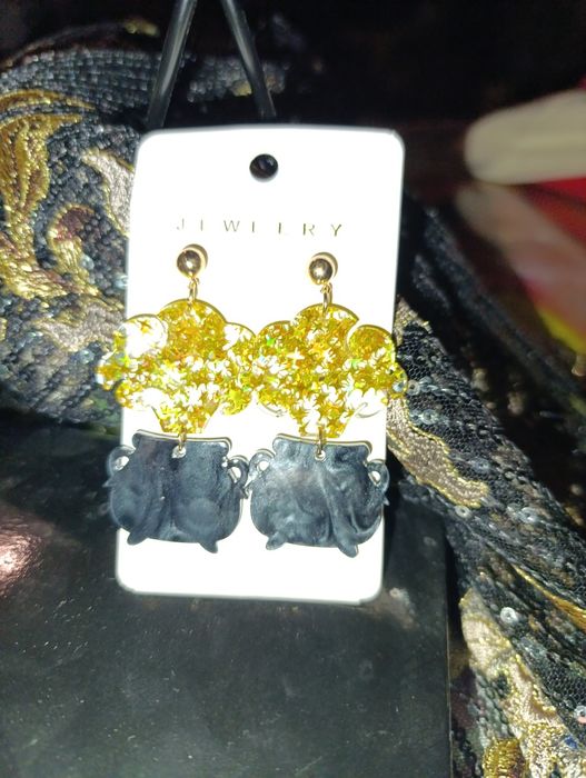 Kolczyki kotły czarownicy nowe Halloween