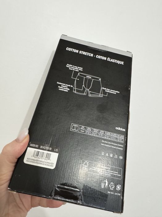 Чоловічі труси боксери Adidas 4 шт Cotton/Micro  ORIGINAL