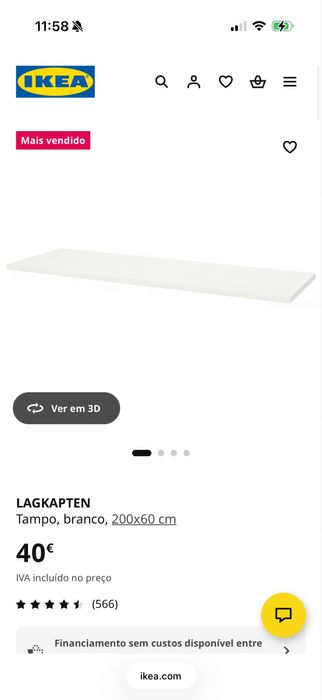 Secretaria 200x60 cm ikea