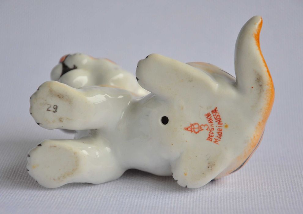 figurka porcelanowa tygrys Werbiłki