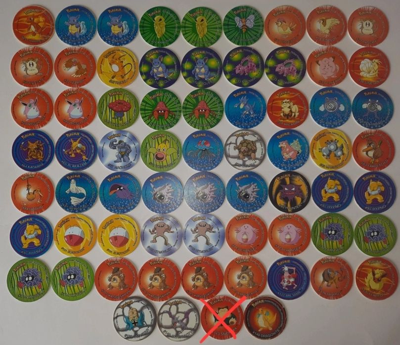 Tazos Pokemon 2 - venda à unidade