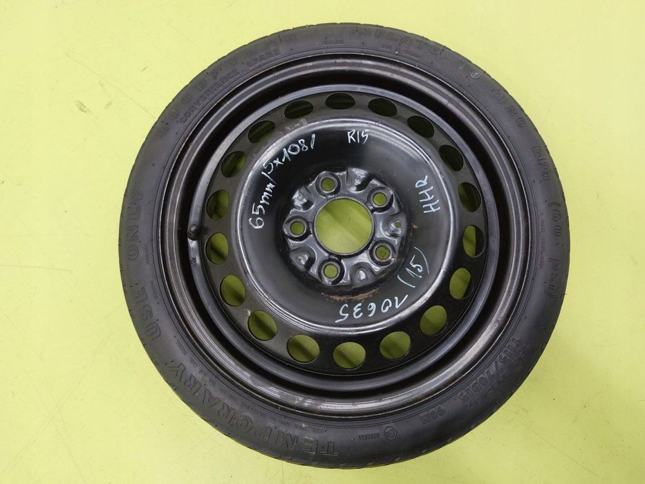 Koło dojazdowe ZAPASOWE FELGA OPONA Chevrolet HHR 5X115 R15 / 65 MM