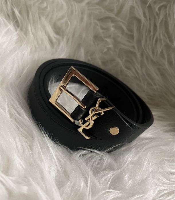 Pasek YSL czarny