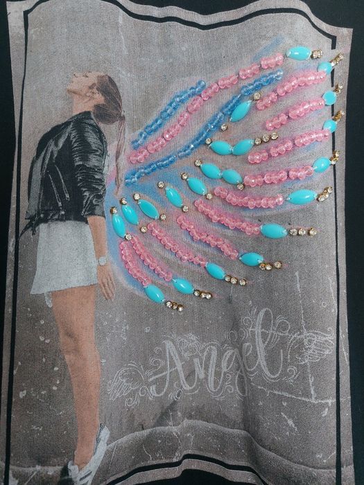 Bluza czarna z aplikacją