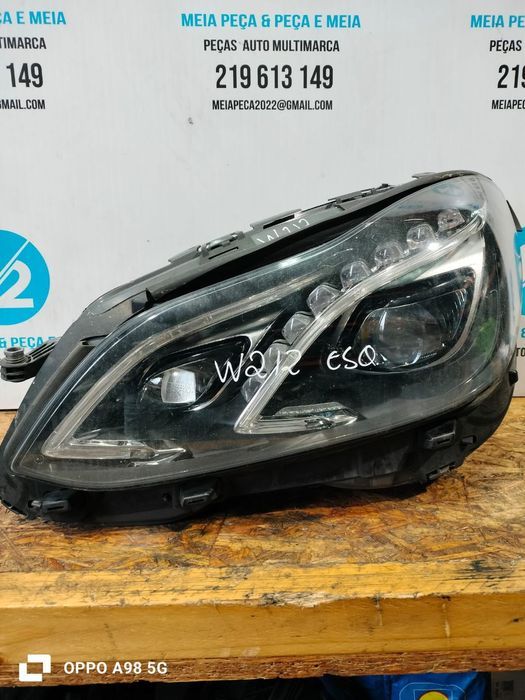 Farol frente esquerdo  Led Mercedes W212 de 2014
