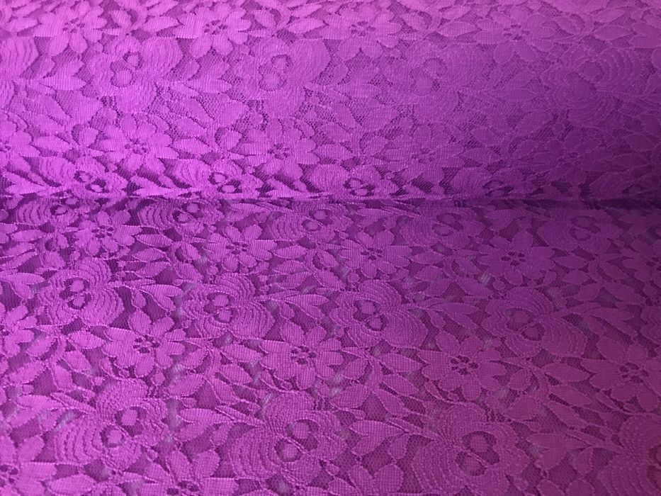 Koronka kolor fuksja z lycrą sztos