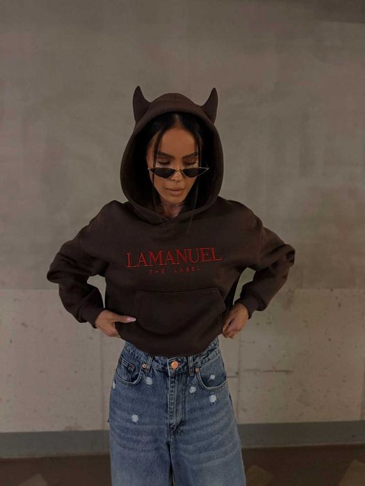 La manuel bluza devil czekolada