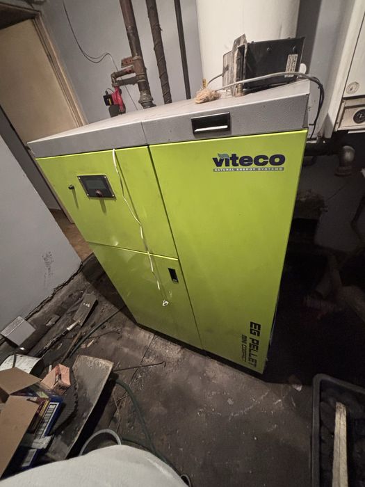 Kocioł na pellet 24kW z zasobnikiem 188L Viteco EG Pellet Mini Compact