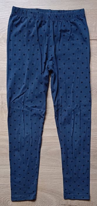 Spodnie legginsy granatowe w kropki Family Concept 116/122