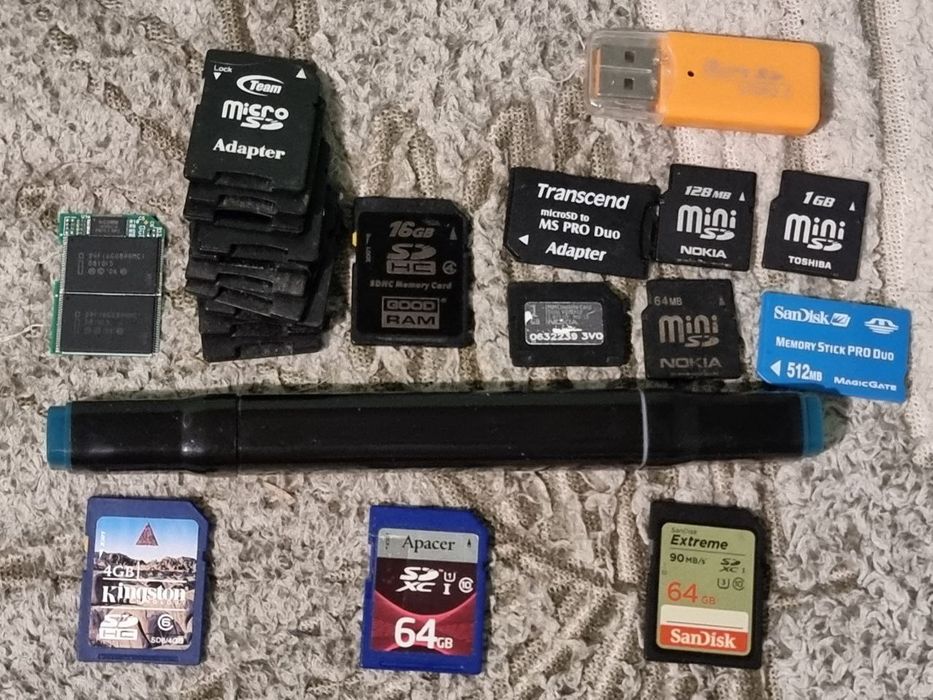 Карты памяти SD и Ко, от 32 мб до 128 гб